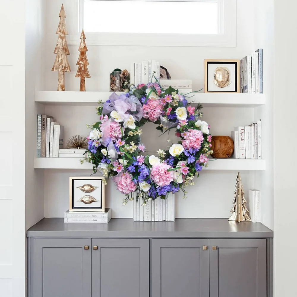 

Artificial Wreath Home Wall Window Front Door Decor Household Wedding Party Plastic Simulation Plant Decoration Dropship