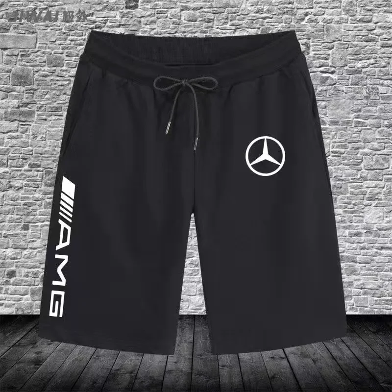 

2023 New Mercedess A-AMG personality printing summer casual men and women sports shorts casual pants trendy five-point pants