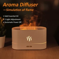 3d simulation flame air humidifier ultrasonic essential oil aroma diffuser usb electric cooling mist maker fogger for home room