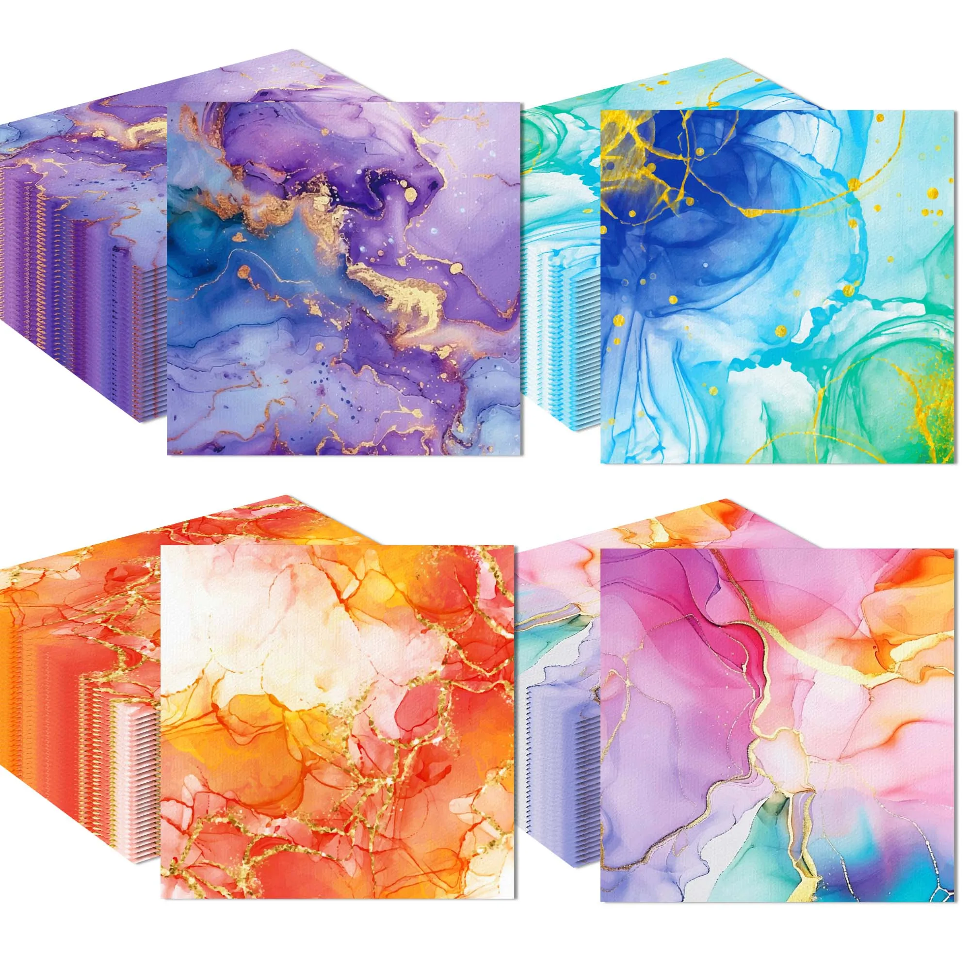 

Одноразовые бумажные салфетки градиентный цвет