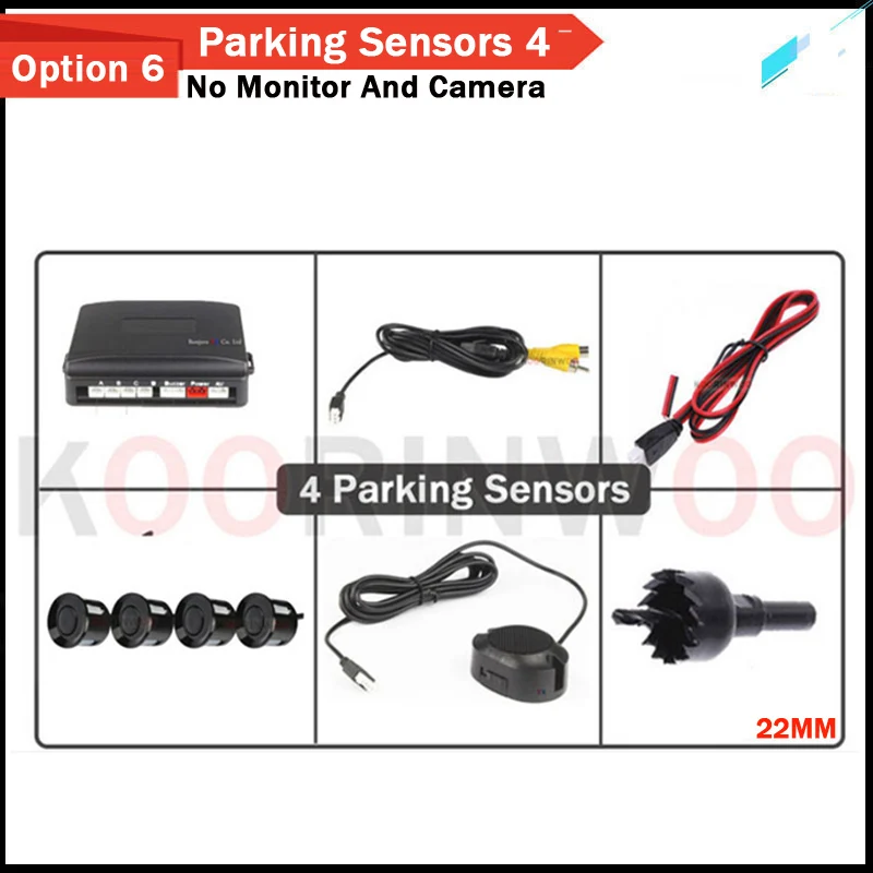 

Интеллектуальная система Koorinwoo для автомобилей Parktronic 4/8, динамическая траектория, задний датчик парковки, передние камеры, помощь при парковке