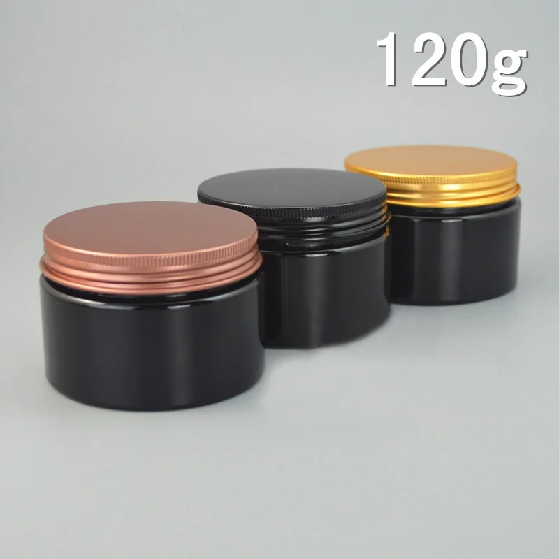 Многоразовые черные ПЭТ-флаконы 120 мл