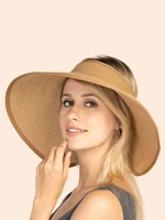 hats gorras sombreros capshat bow decor straw visor hat beach