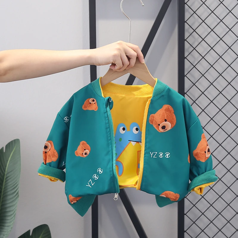 

YZ-Baby clothes Spring Autumn Boys Girls Clothes Baby Boys Girls Long Sleeve cute cartoon animal prints