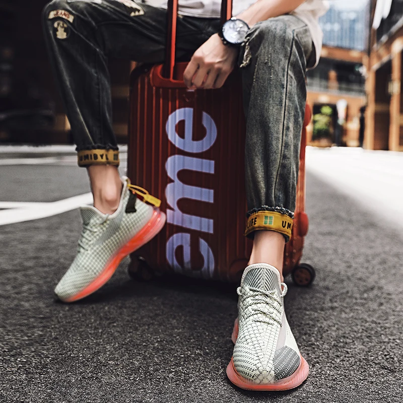 New Men Casual Running Shoe Professional Designer Lightweight Mesh Sneakers Outdoor Walking Tenis Shoes men Air Cushion Sneakers