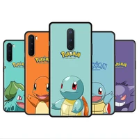 pikachu charmander gengar soft case for oneplus 8t 9 8 7 pro nord 2 5g n10 9r 10 phone cover for oppo a95 a53 a93 celular shell