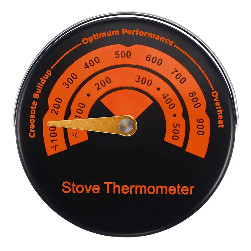 

Magnetic Stove Thermometer Wood Burner Top Thermometer Stove Temperature Meter Stove Flue Pipe Thermometer