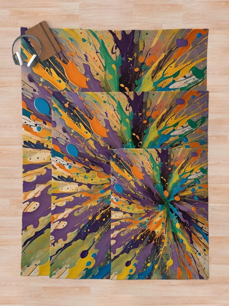 Красочный дизайн Splat! Одеяла и одеяла Polar