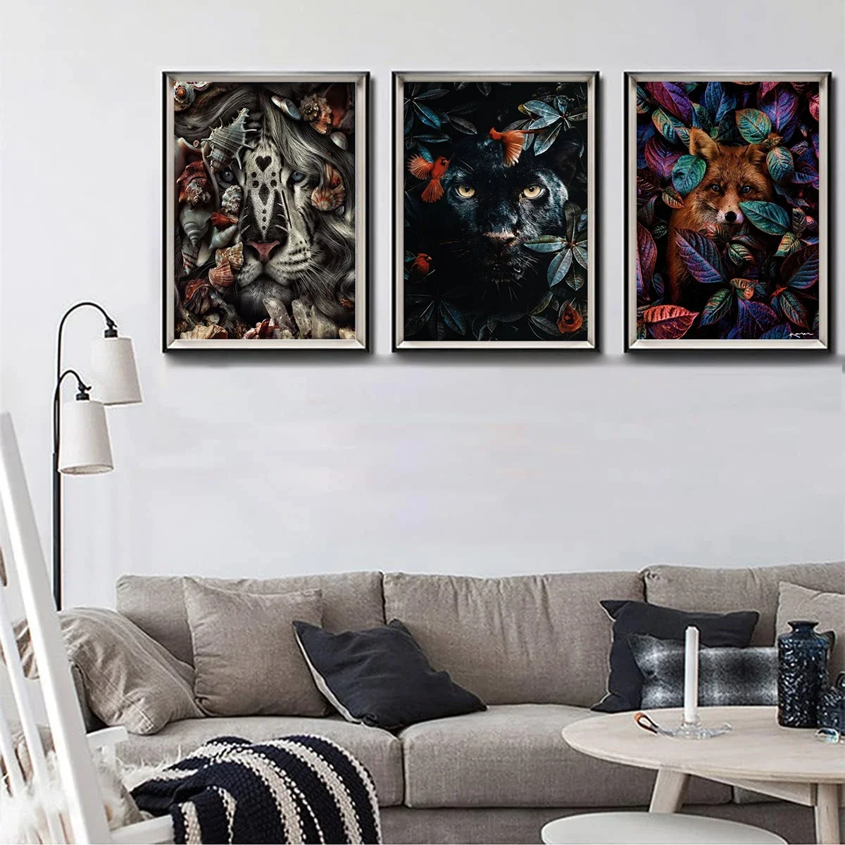 5D Комплект Алмазной Живописи Голова Животного Сцена Джунглей Veronika Сделай Сам