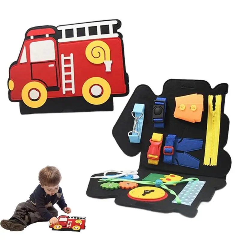 

Войлочная сенсорная доска Монтессори, войлочные занятые обучающие доски, обучающие доски для малышей, лучшие подарки для детей в форме авто...
