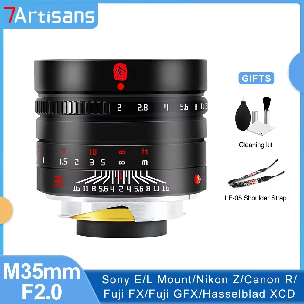 7artisans M35 мм F2.0 35 полный каркас для портретной основной ручной камеры объектив Leica