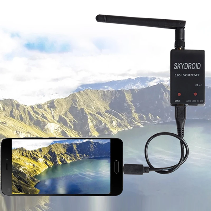 SKYDROID 5 8 ГГц 150CH FPV приемник UVC двойной двойная/одна антенна OTG Смартфон для телефона