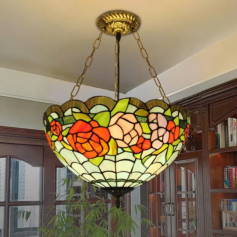 ULANI Тиффани подвесной светильник светодиодный ретро творческий гостиная