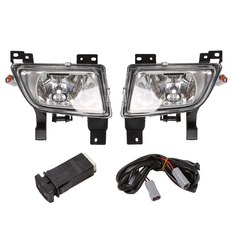 

Car Front Bumper Fog Lamp Fog Light W/Switch Kit For Mazda Premacy 1998-2004 Protege 1998 BJ B25G-51-680 B25G-51-690