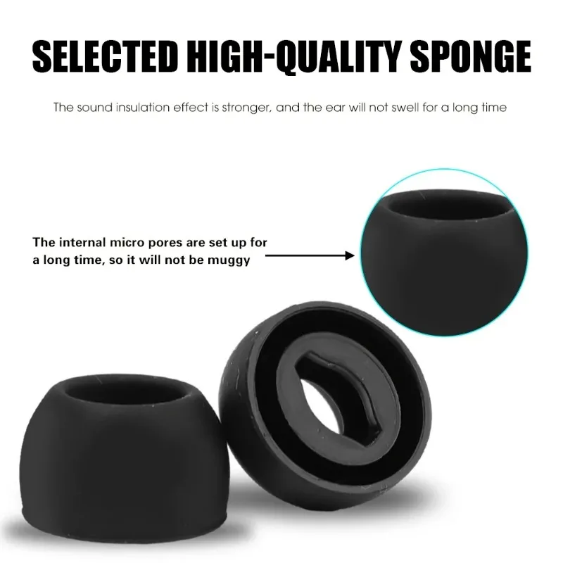 Фото Силиконовые вкладыши для Samsung Galaxy Buds Pro Сменные вкладыши для ушей Беспроводные наушники-вкладыши с шумоподавлением S M L №4
