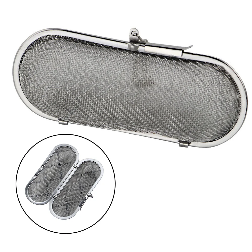Oval Shape Infuser Fine Mesh Loose Tea Strainer With Chain For Household Stainless Steel Ball Coffee Residue-Filter