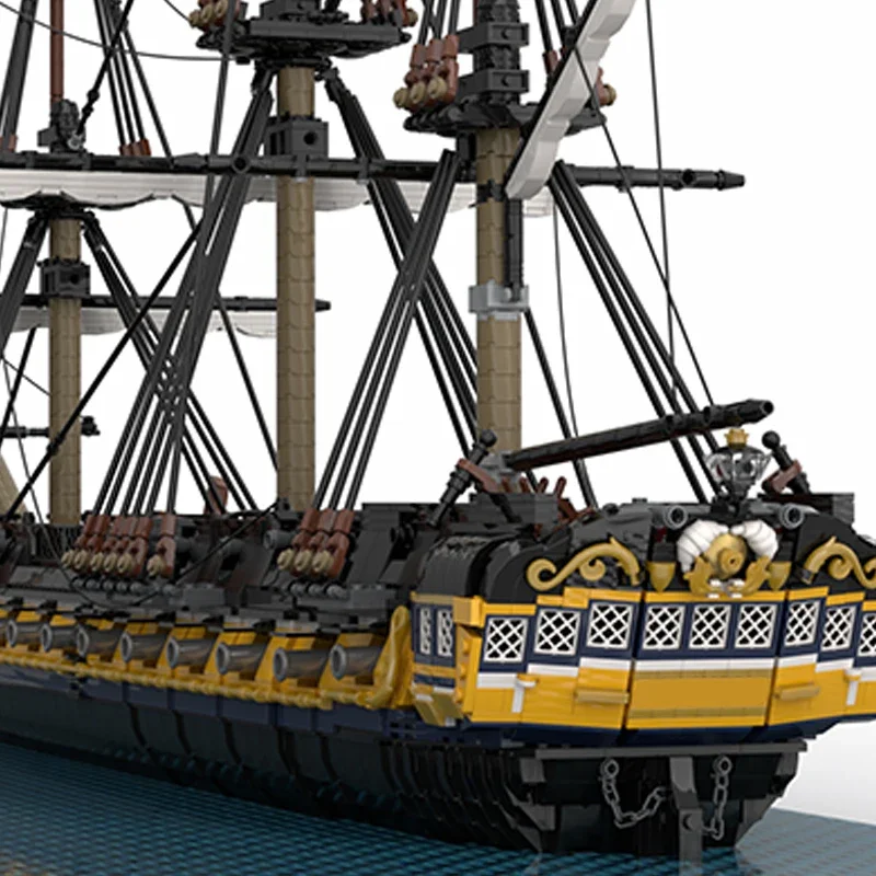 Конструктор Moc военная модель британский 44-пистолет технология фригатов