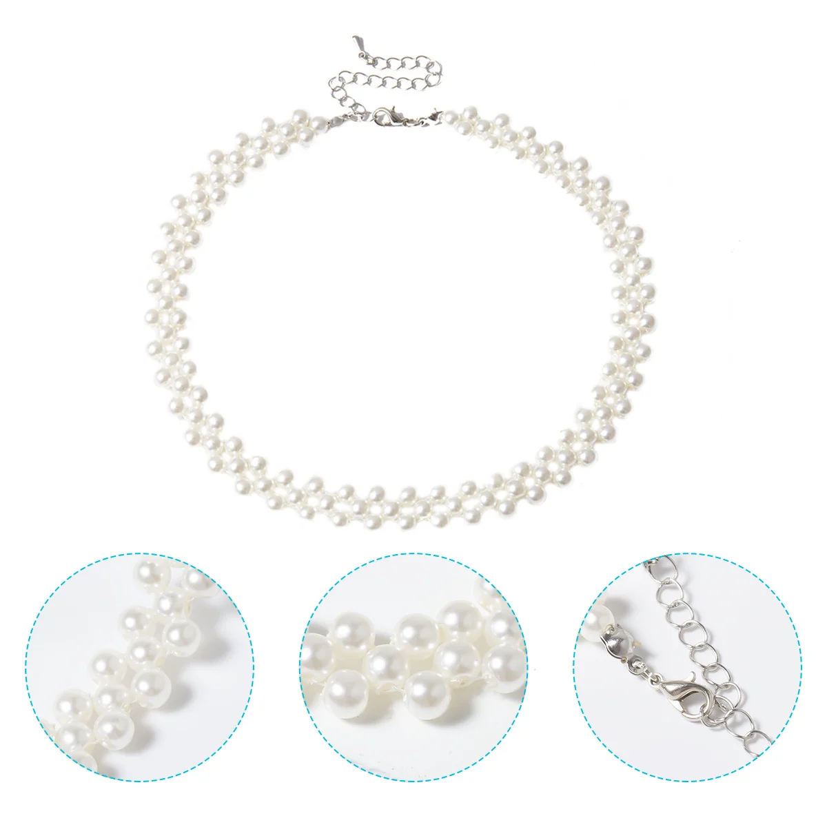 Pearl Necklace Elegant Women Simple Neck Jewelry Neck Chain Clavicle Accessory Clavicle Chain Clavicle Pendant