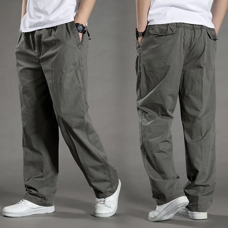 

Men's Cargo Pants Summer Spring Cotton Work Wear New In Large Size 6XL Casual Climbing Joggers XXL Sweatpants Autumn Trousers