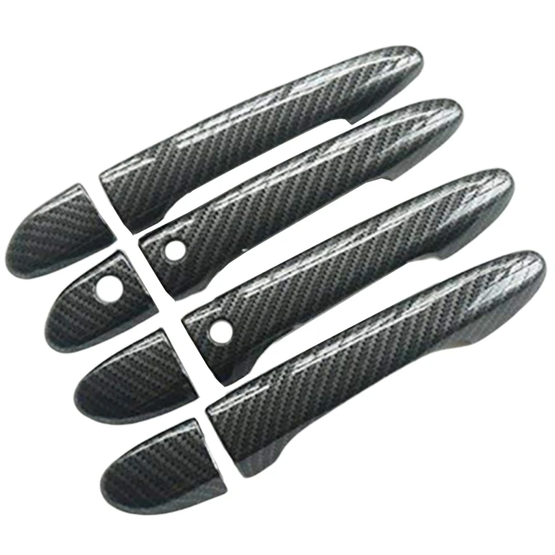 

Sport Carbon Fiber Style Door Handle Cover Trim For Mazda 2 3 6 CX-3 CX-5 CX-9 (With Keyless Holes)