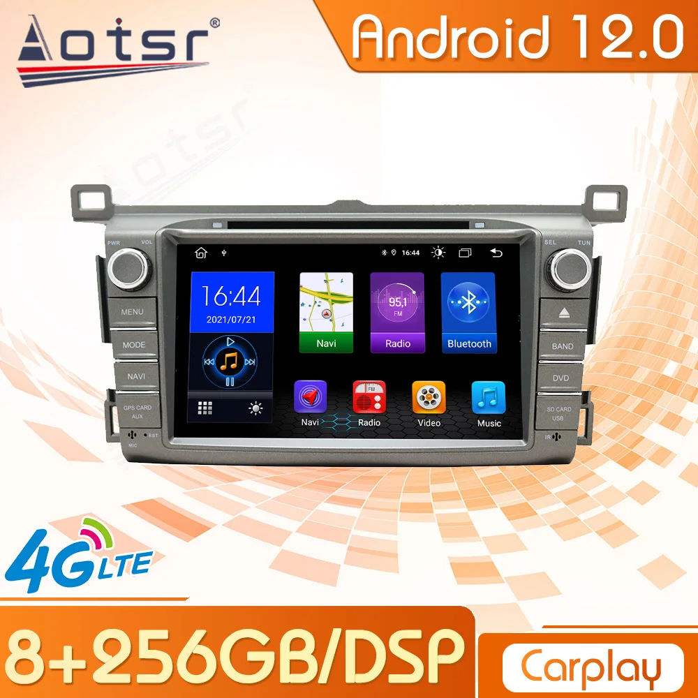 

8 Inch Android 12 Car Radio For Toyota RAV4 RAV 4 2013 - 2015 Receiver Central Multimedia Player Screen Carplay Stereo Head Unit