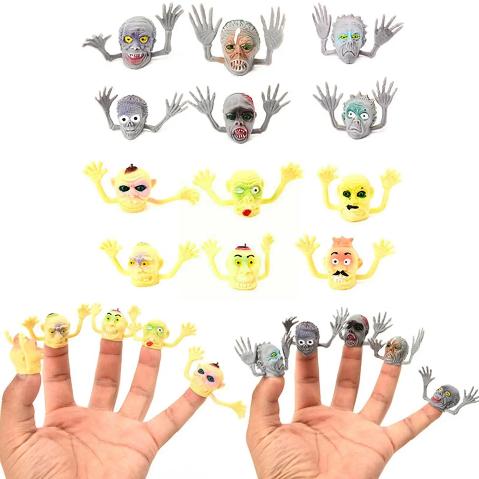 

Halloween Little Finger Puppets Mini Scary Ghost Zombie Finger Puppets Toys For Kids Boys And Grils Party Favo E5t6