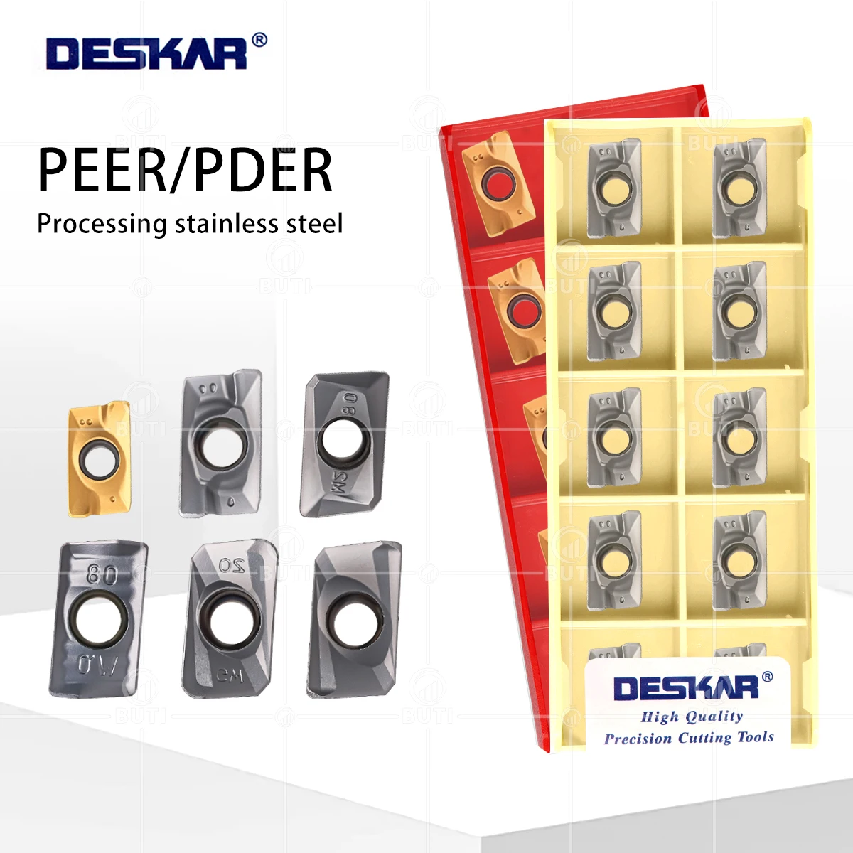 

DESKAR 100% оригинальный токарный станок с ЧПУ APMT1135PDER H2 M2 XM QM LF6018 LF6028 Фрезерные лезвия из сплава для обработки стали Нержавеющая сталь