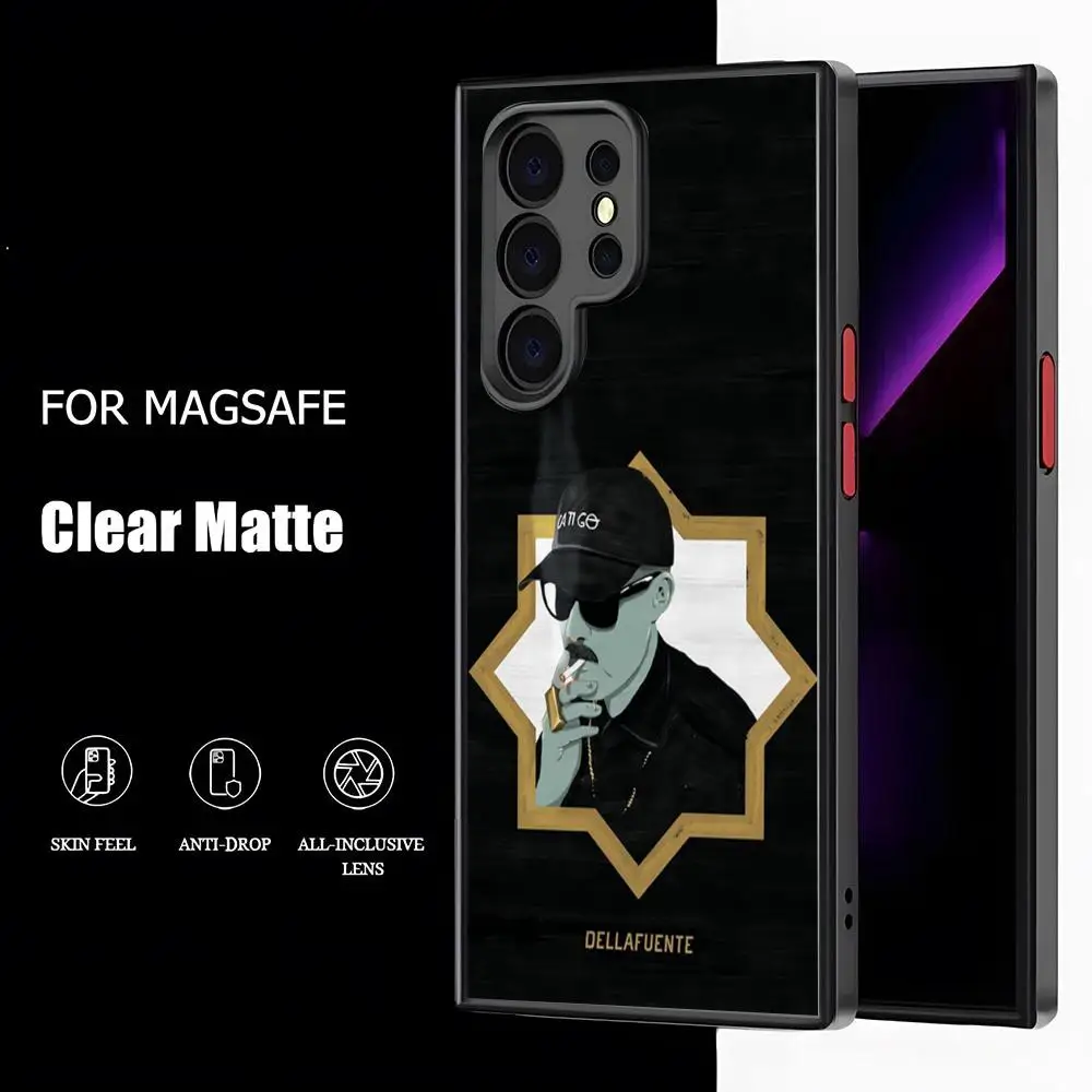 Чехол для телефона Dellafuente F C матовый магнитный чехол Samsung S25 24 S23 S22 S21 S20 Ultra Plus FE с