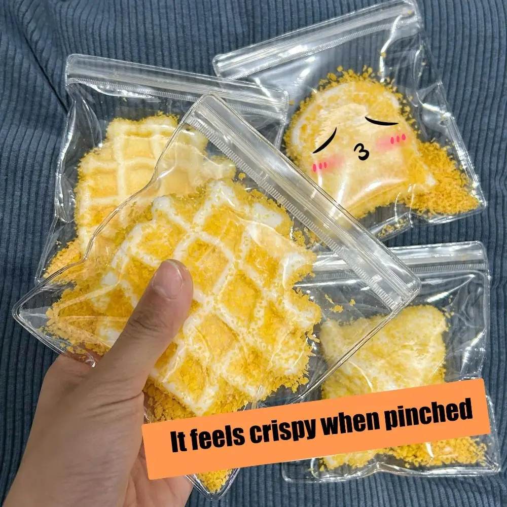 Игрушка для выдавливания жареной еды Кошачья лапа жареный фрикадельки вафельная