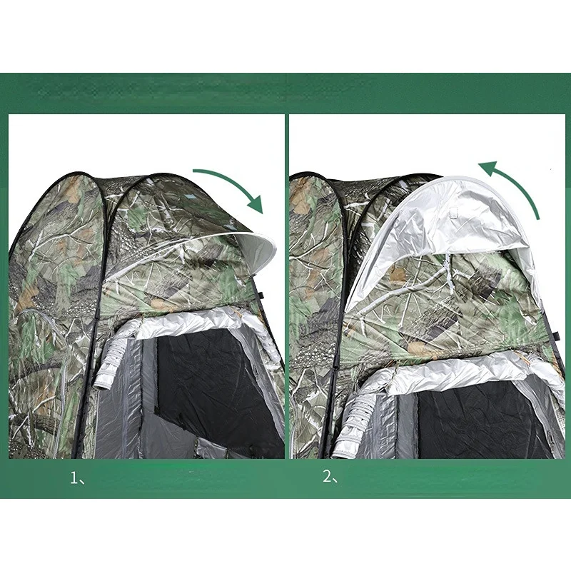 Камуфляжная рыболовная палатка 2 двери 4 стороны сетка для 1 человека защита от