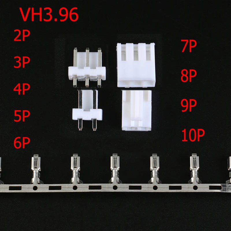 

VH3.96 10 комплектов 3,96 мм 2P/3P/4P/5P/6P/7P/8P/9P/10P прямая игла для корпуса чехол Терминал контактный разъем