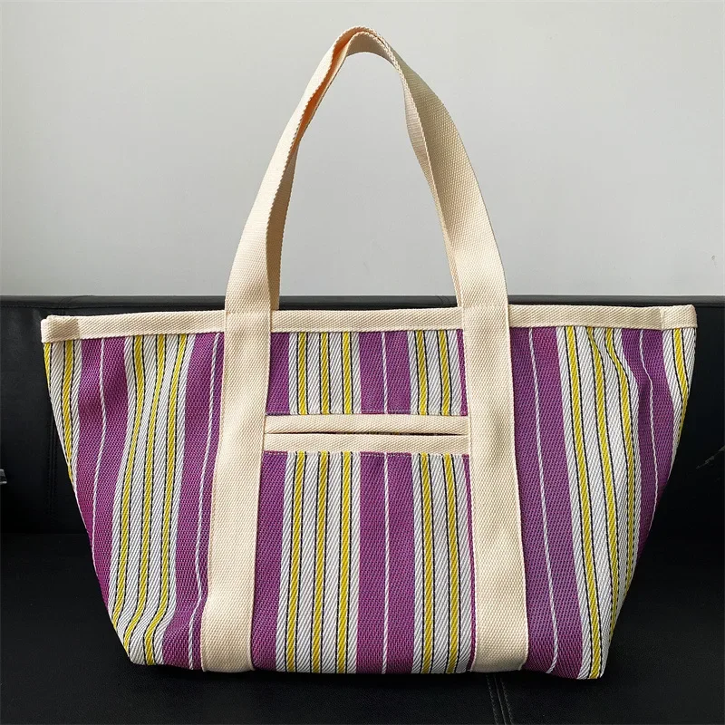 Модная дизайнерская сумка с надписью Женская тканая большой вместимости