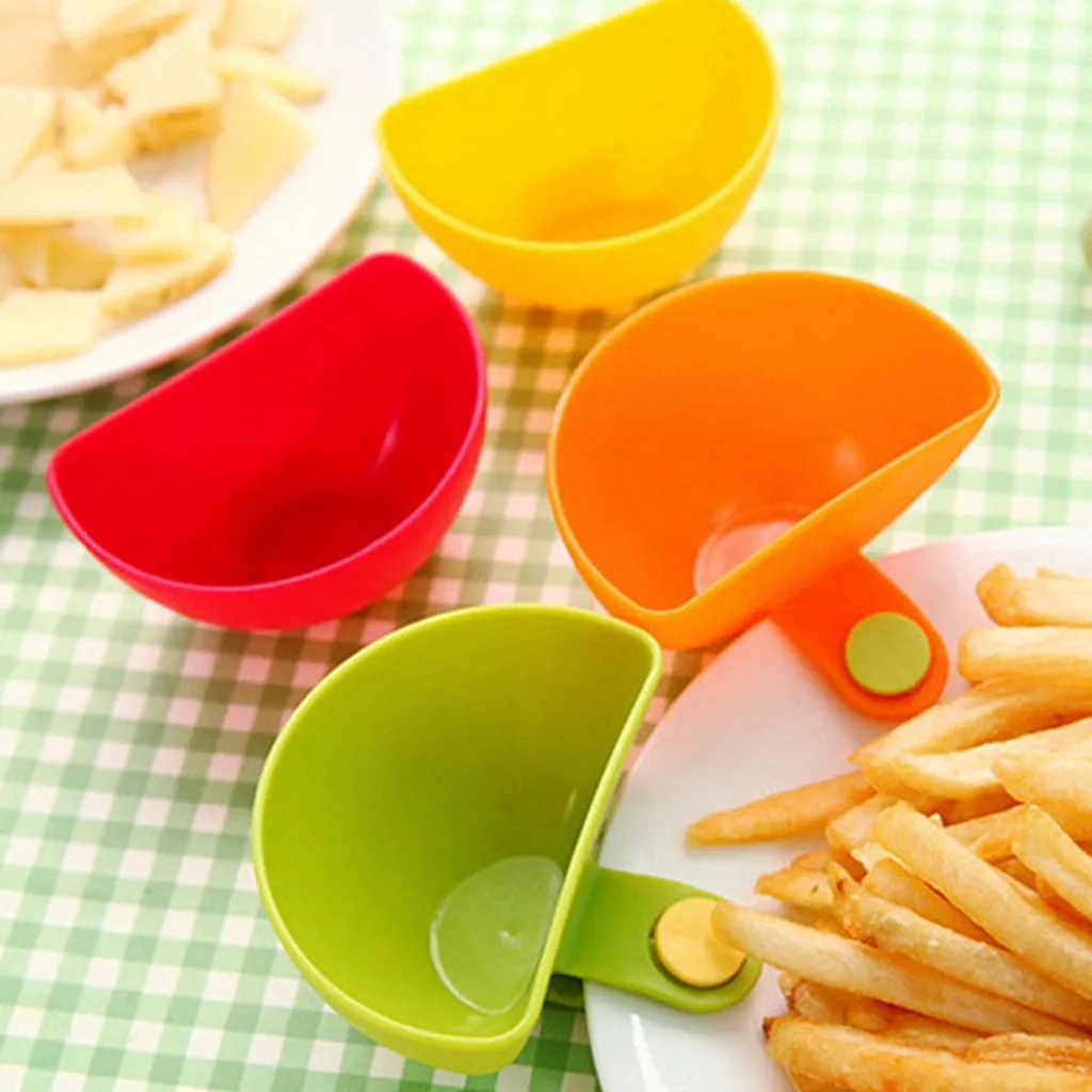 

1pcs Assorted Seasoning Sugar Tomato Sauce Dishes Kitchen Clip Bowl Dip China Dinnerware Japanese Sushi Dishes Snacks