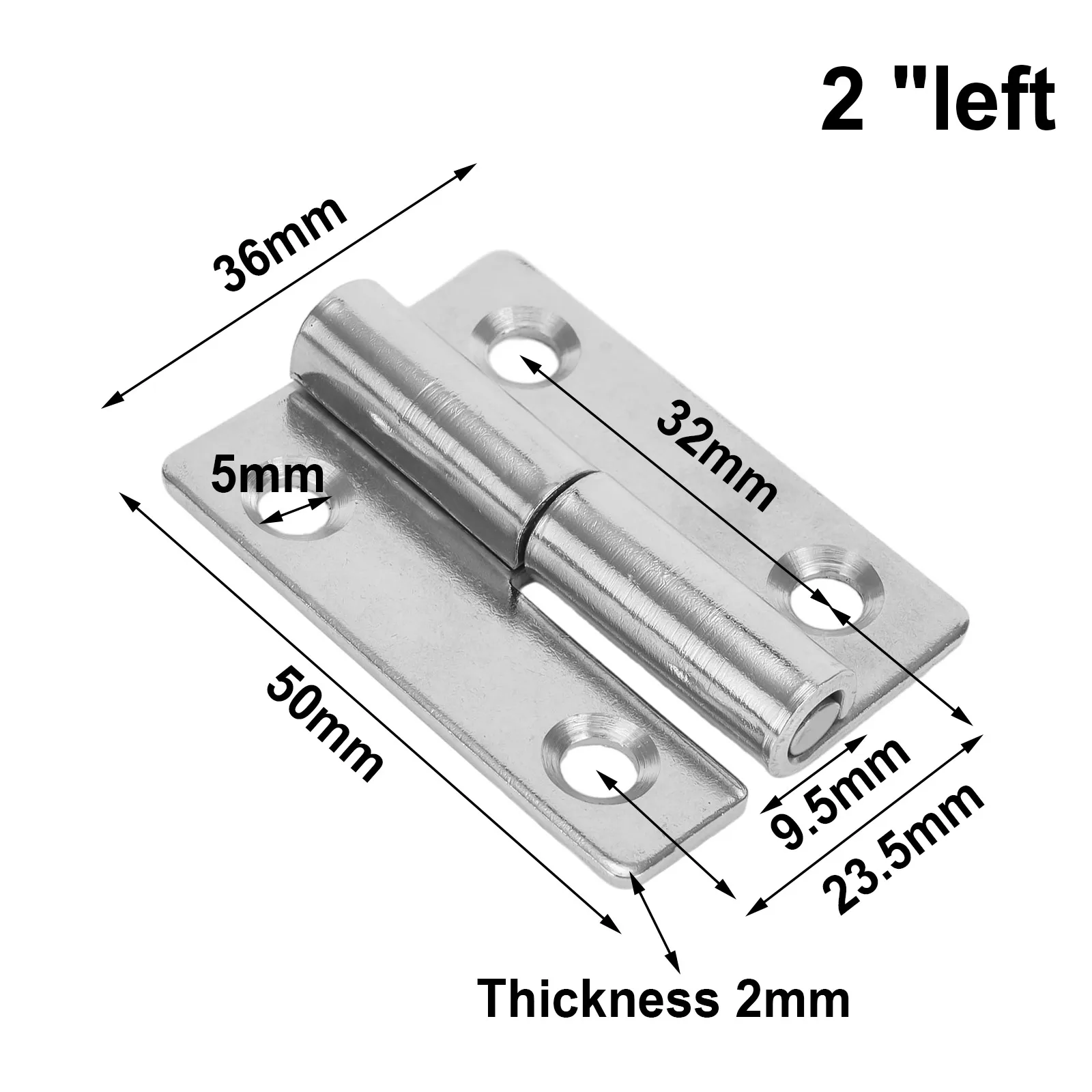 

Detachable Hinges Stainless Steel 2/2.5/3/4inch Joint Flag Lift Mechanical Equipment Hinge Removable Marine Hardware Accessories