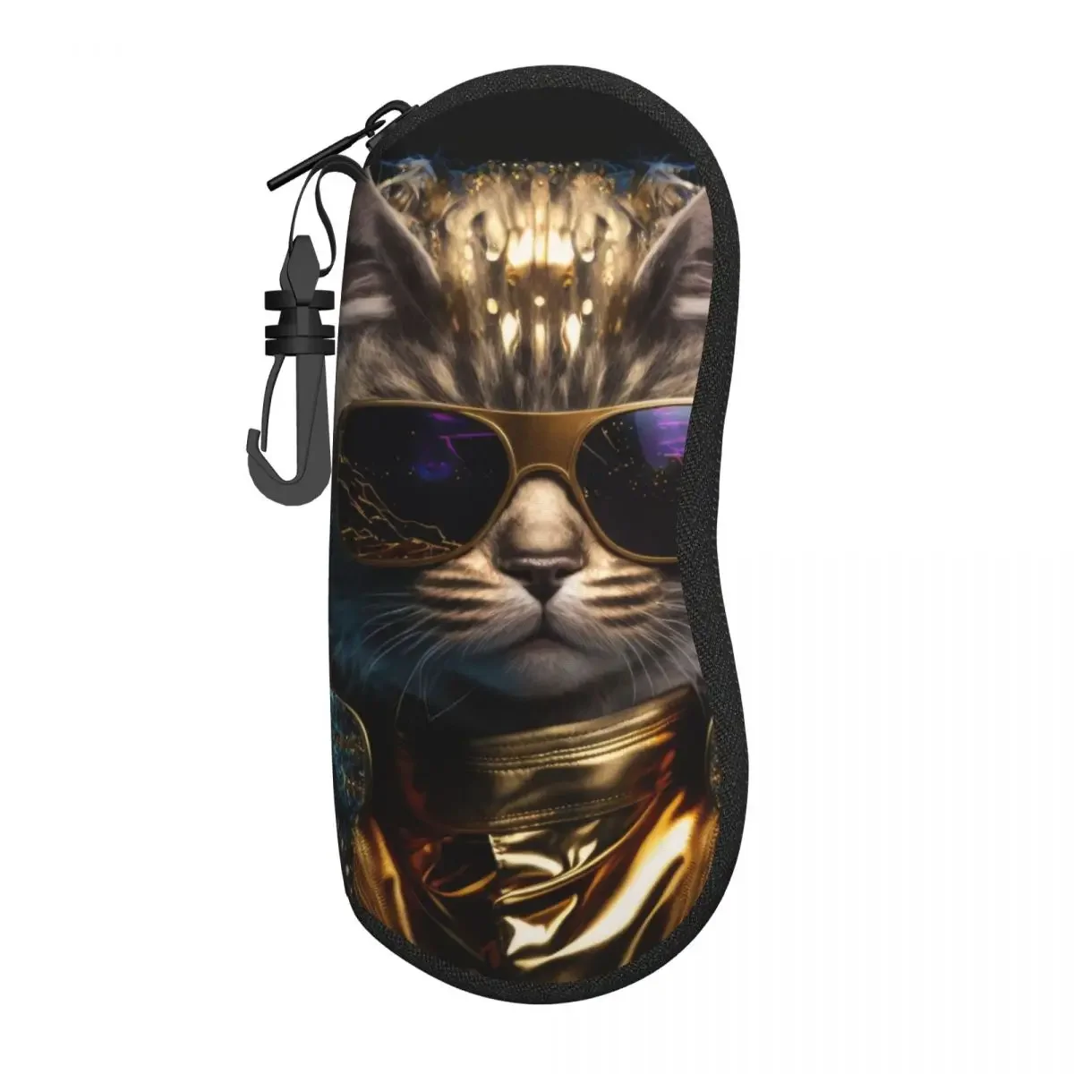 Чехол для очков с забавным котом унисекс анимала солнцезащитными очками чехол