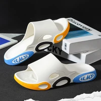 mens slippers summer fashion outdoor beach sandals breathable non slip bathroom slides home indoor mute couple flip flops