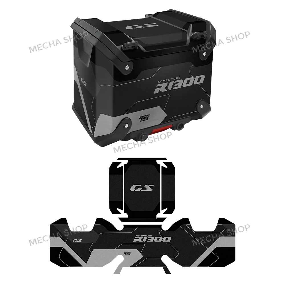 Фото Новые наклейки на чемодан мотоцикла, защитная наклейка для R1300GS ADV GS 1300 Adventure 2024 2025, вариант 719, тройная черная наклейка №2