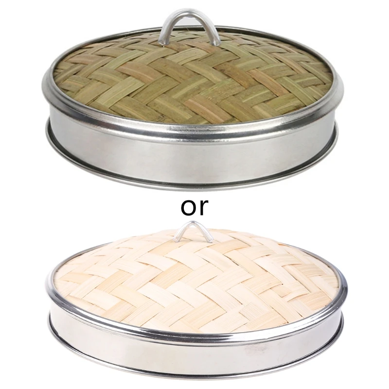

Бамбуковая крышка с ручкой из нержавеющей стали для булочек