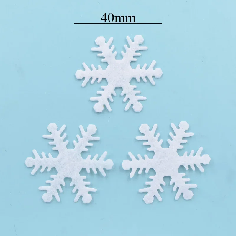 Белые нетканые снежинки для декора 15/20/25/30/40 мм