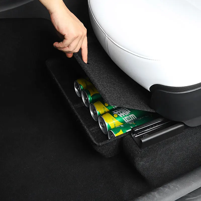 

Для Tesla модель Y под сиденьем коробка для хранения большой емкости Органайзер чехол аксессуары для интерьера автомобиля