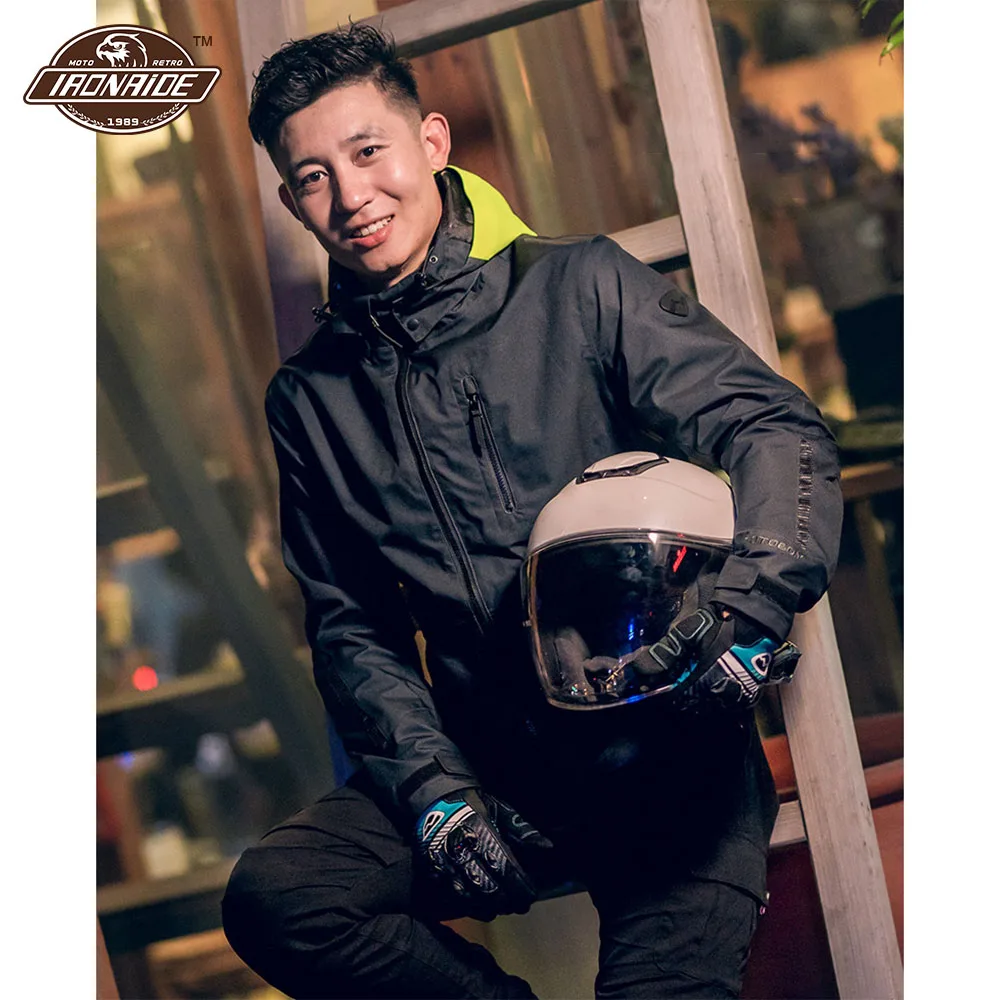 

Anti-drop Reflective Motorcycle Jacket Man's Jaqueta Motociclista CE Protective Motocross Jacket Wear-resistant Jaqueta Moto