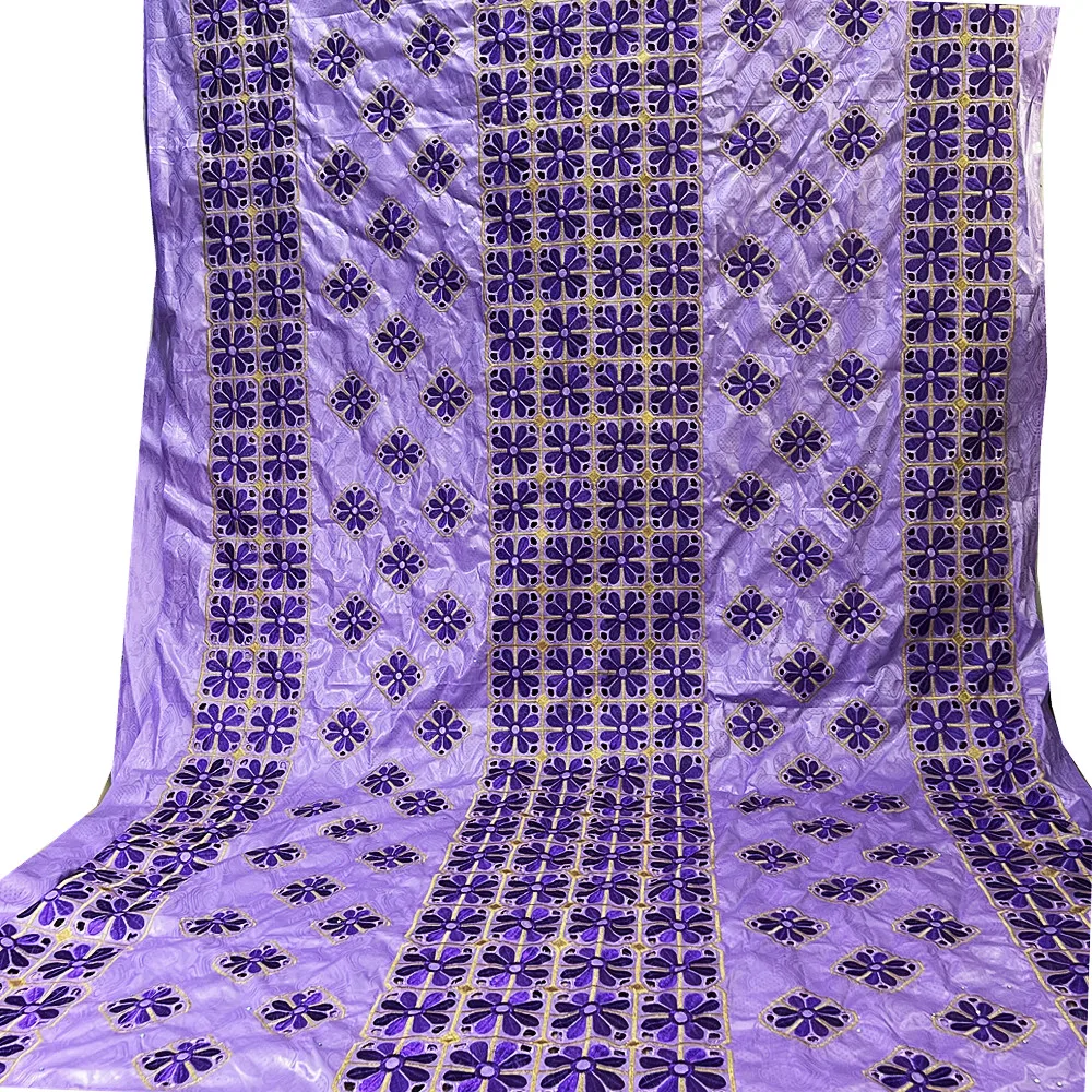 

5 ярдов, новейшая африканская богатая ткань Bazin с красивой вышивкой, Высококачественная Женская нигерийская одежда для платья