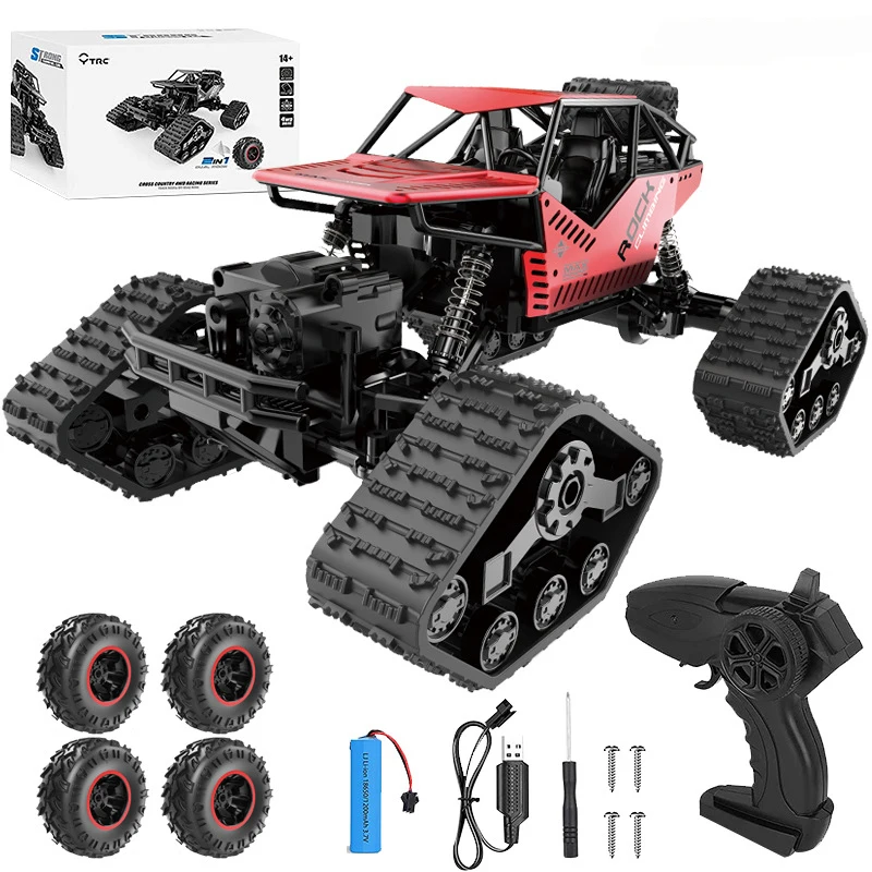 

Полноприводный радиоуправляемый автомобиль Rock Crawler, 2 в 1, масштаб 1:16, радиоуправляемый автомобиль с дистанционным управлением, игрушечный г...