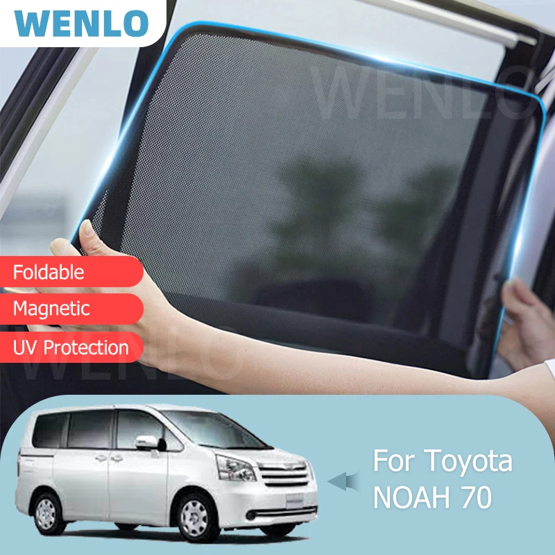 

For Toyota NOAH 70 Windshield Car Sunshade Side Window Blind Sun Shade Magnet Blocker Auto Cover Reflective Visor Mesh Curtain