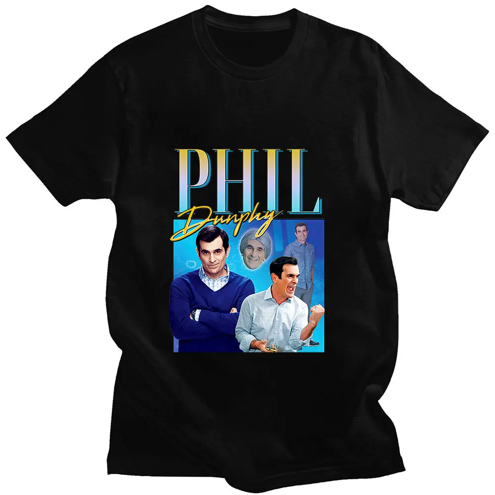 

Phil Dunphy TV Show Send Friend Gift Harajuku Interesting Print Summer Short Sleeve Thin Sport Loose Man T-shirt Simple