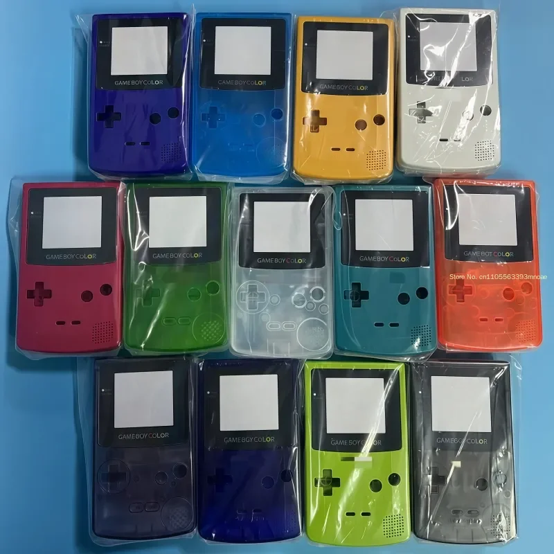 Фото Классическая игровая консоль Gbc Color Shell, сменный корпус с кнопками, игровая периферия, декоративный аксессуар, подарок на день рождения для мальчика №2