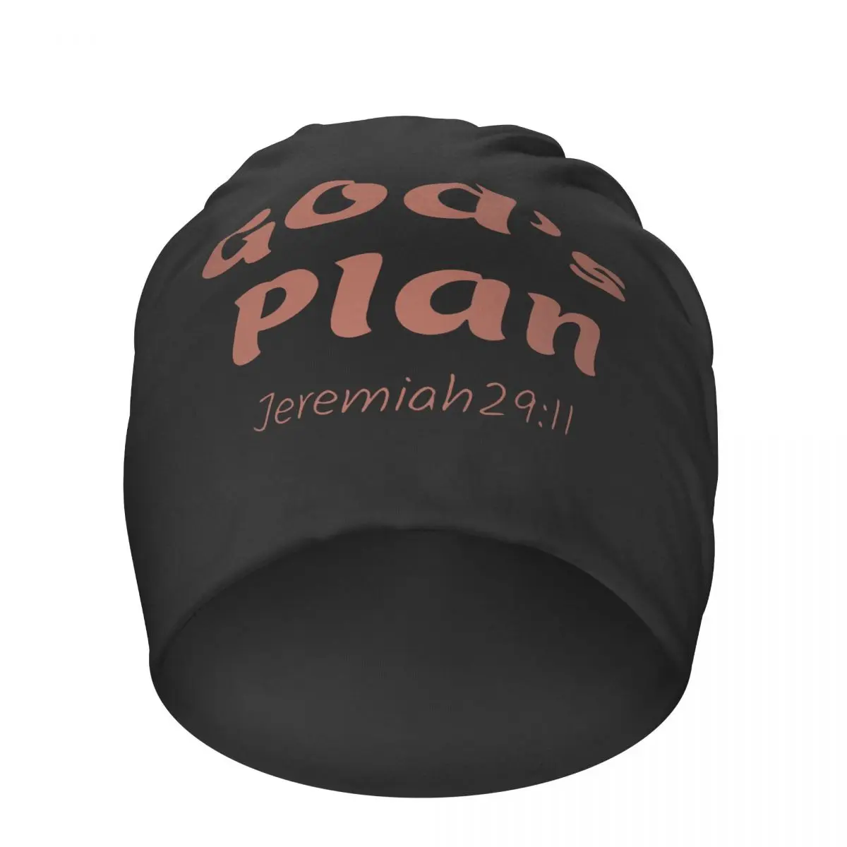 

God's Plan Jeremiah Christian Saying Beanies Pullover Caps Unisex Kintting Hat Skullies Beanies Warm Hedging Spring Cycling Hat