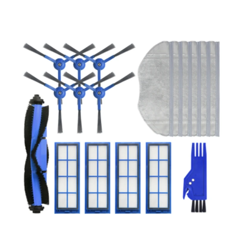 

18Pcs For Anker Eufy L70 Sweeping Robot Vacuum Cleaner Main Brush Side Brush HEPA Filter Mopping Cloth Replacement
