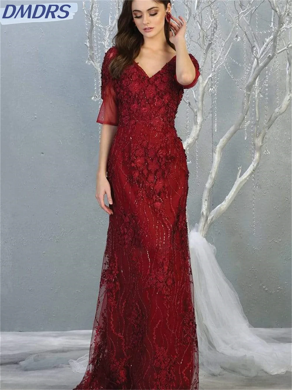 Романтичное кружевное платье для матери невесты