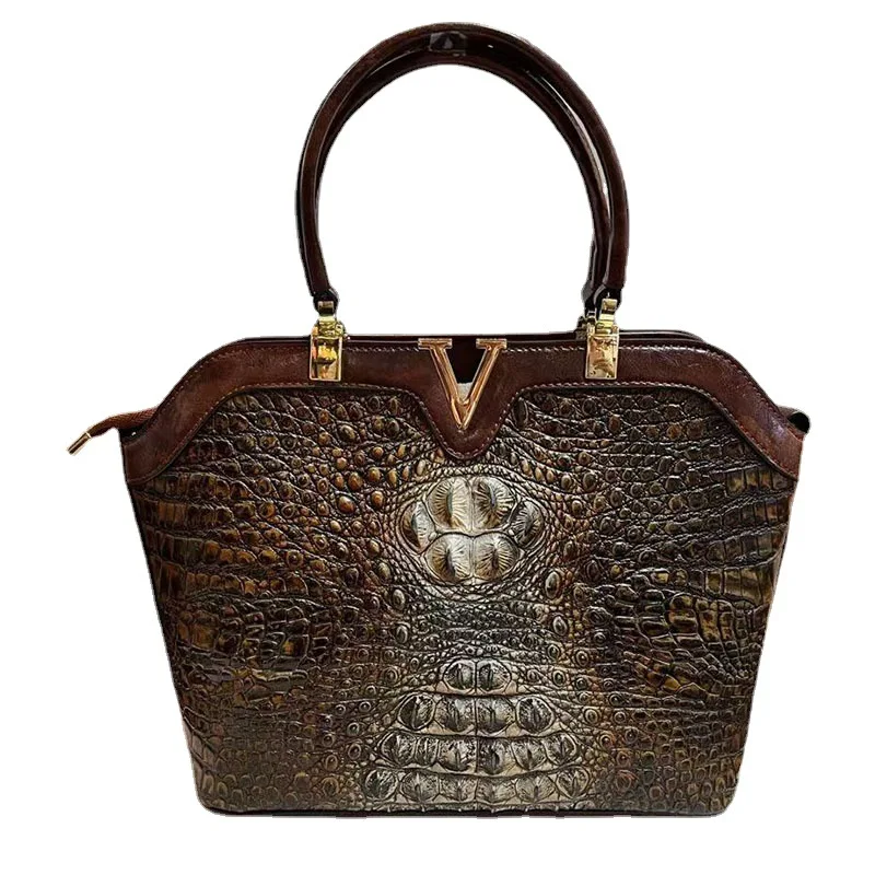 2021 New Fashion Crocodile Pattern Women's Handbag High Quality Women's Shoulder Bag Fashion Designer Bag Luxury Women's Bag